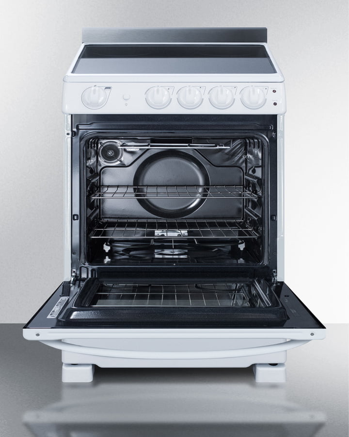 Summit REX2421WRT 24" Wide Electric Smooth-Top Range