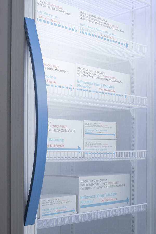 Summit ARG31PVBIADADL2B Performance Series Pharma-Vac 2.83 Cu.Ft. Ada Height Glass Door Commercial All-Refrigerator For The Display And Refrigeration Of Vaccines; Designed For Freestanding Or Recessed Installation, With Factory-Installed Data Logger