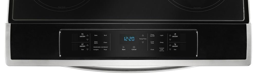 Whirlpool WEE510S0FS 4.8 Cu. Ft. Guided Electric Front Control Range With The Easy-Wipe Ceramic Glass Cooktop