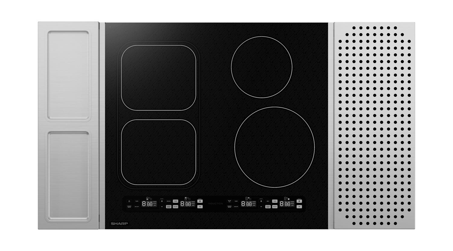 Sharp SCH2443GB Sharp 24 In. Induction Cooktop With Side Accessories