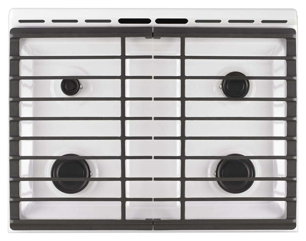 Whirlpool WEG515S0FW 5.0 Cu. Ft. Front Control Gas Range With Cast-Iron Grates