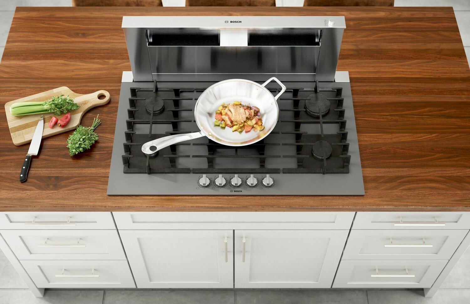 Bosch NGMP677UC Benchmark® Gas Cooktop 36'' Hard Glass, Dark Silver Ngmp677Uc