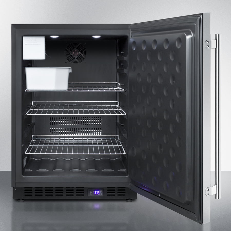 Summit SPFF51OSCSSIM 24" Wide Outdoor All-Freezer With Icemaker