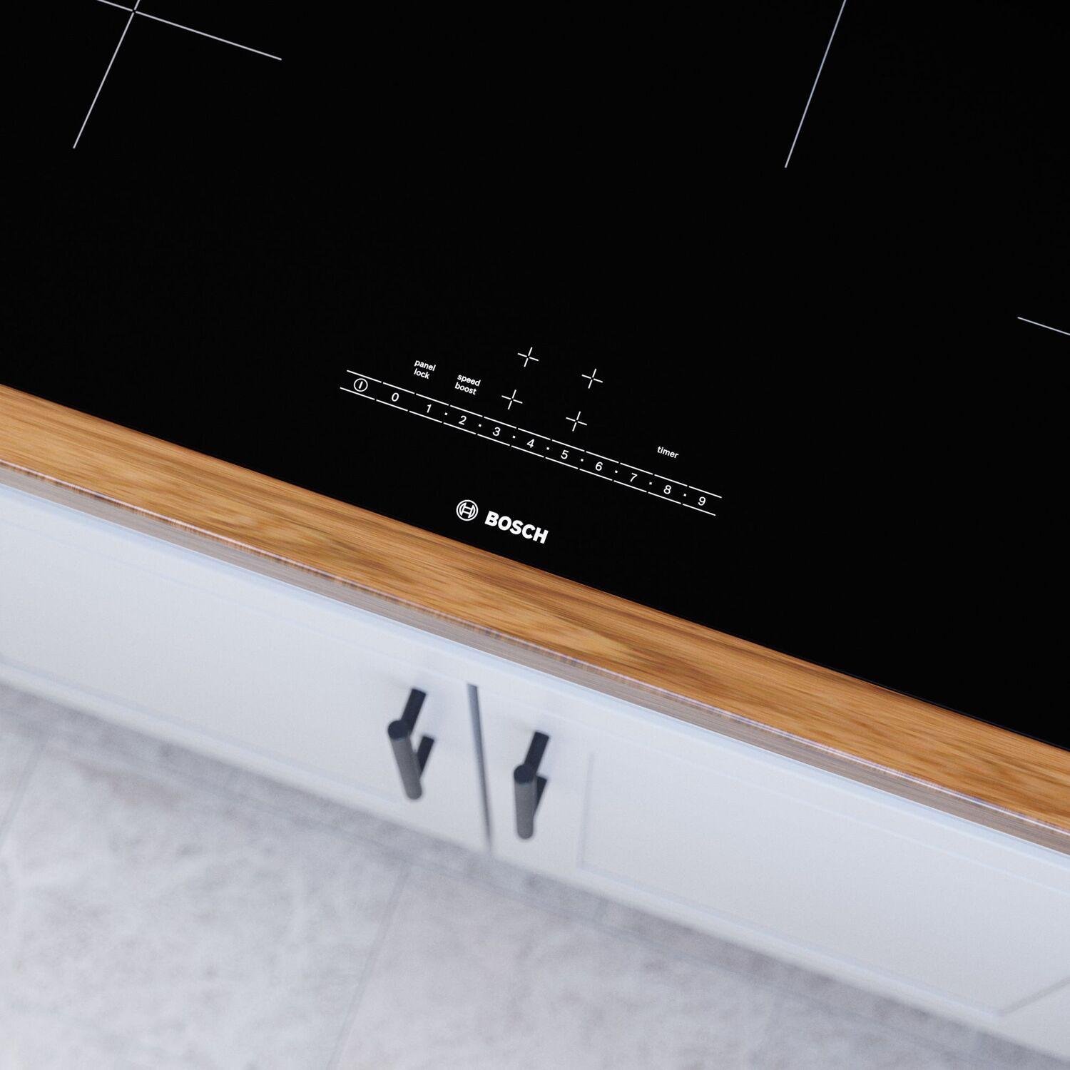 Bosch NIT5060UC 500 Series Induction Cooktop 30'' Black, Surface Mount Without Frame Nit5060Uc