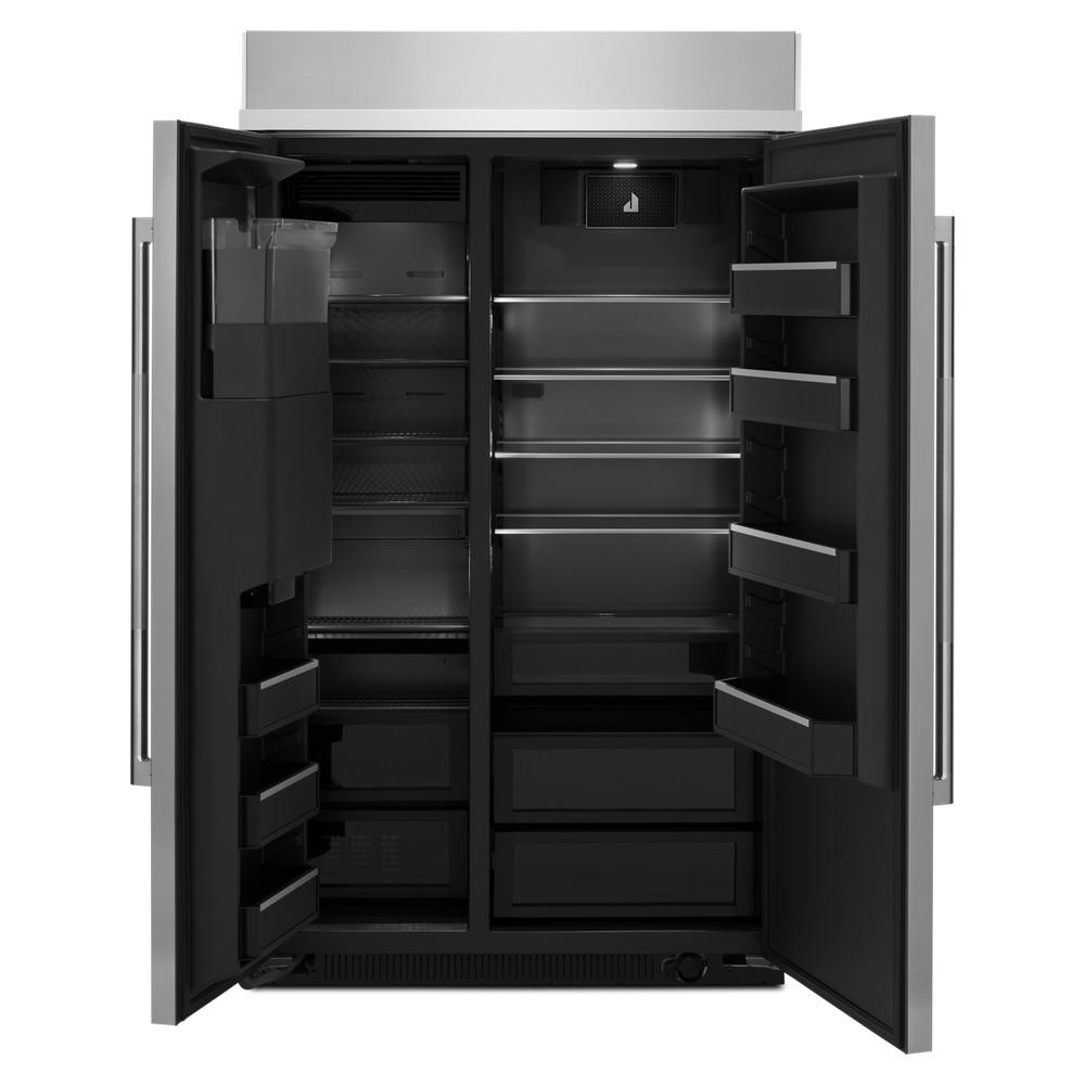 Jennair JBSS48E22L Rise™ 48" Built-In Side-By-Side Refrigerator With External Ice And Water Dispenser