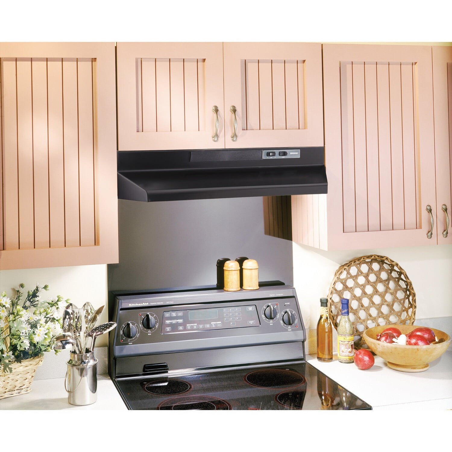 Broan BUEZ330BL Broan® 30-Inch Convertible Under-Cabinet Range Hood W/ Easy Install System, 220 Cfm, Black