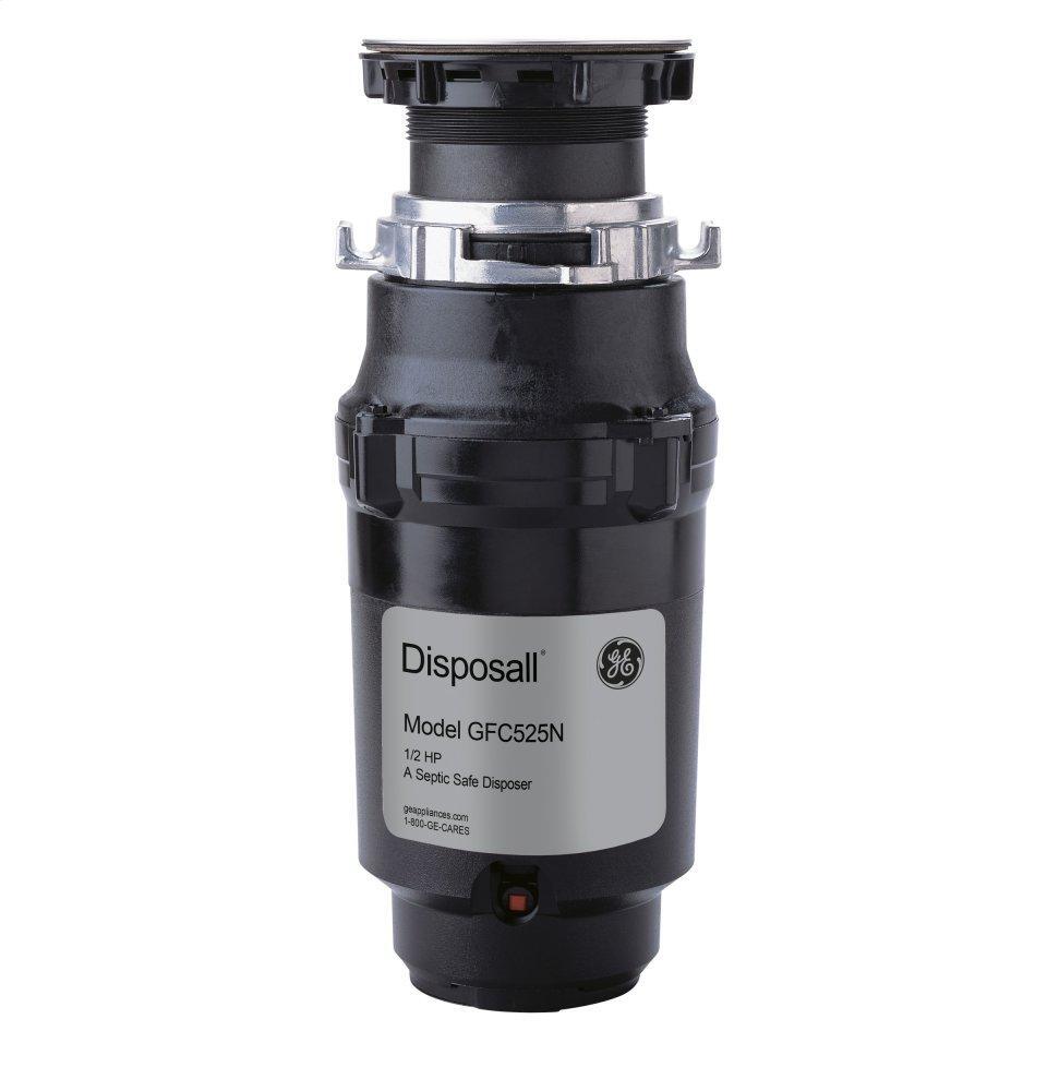 Ge Appliances GFC525N Ge® 1/2 Hp Continuous Feed Garbage Disposer - Corded