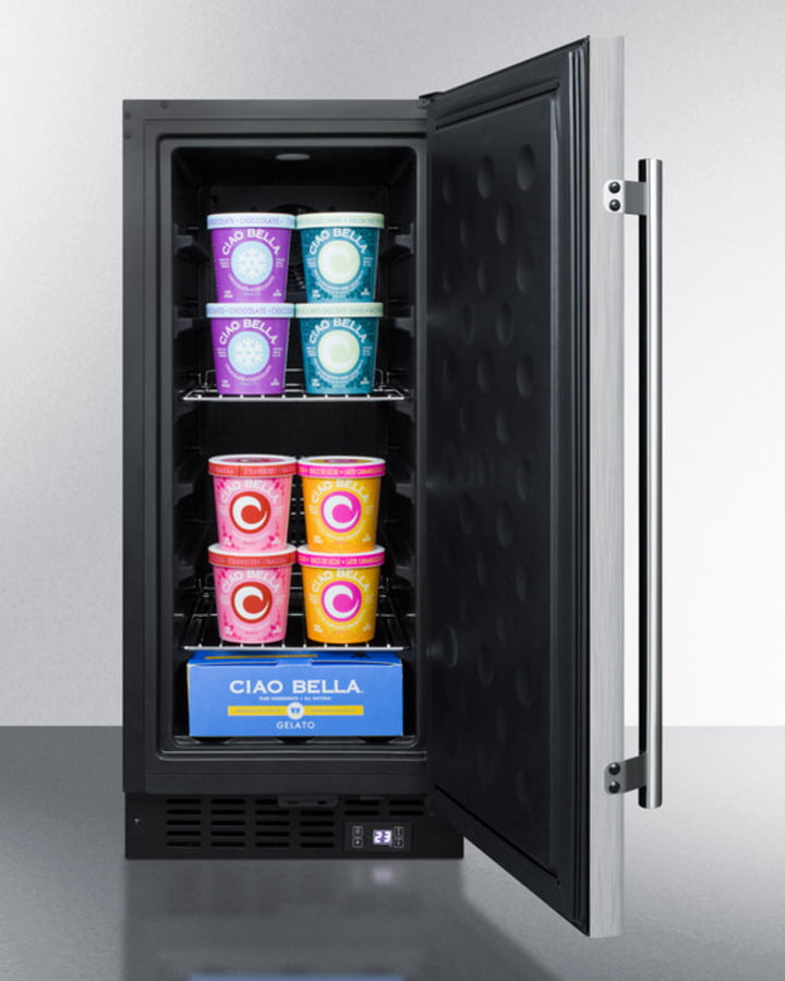Summit SCFF1533BSS 15" Built-In All-Freezer