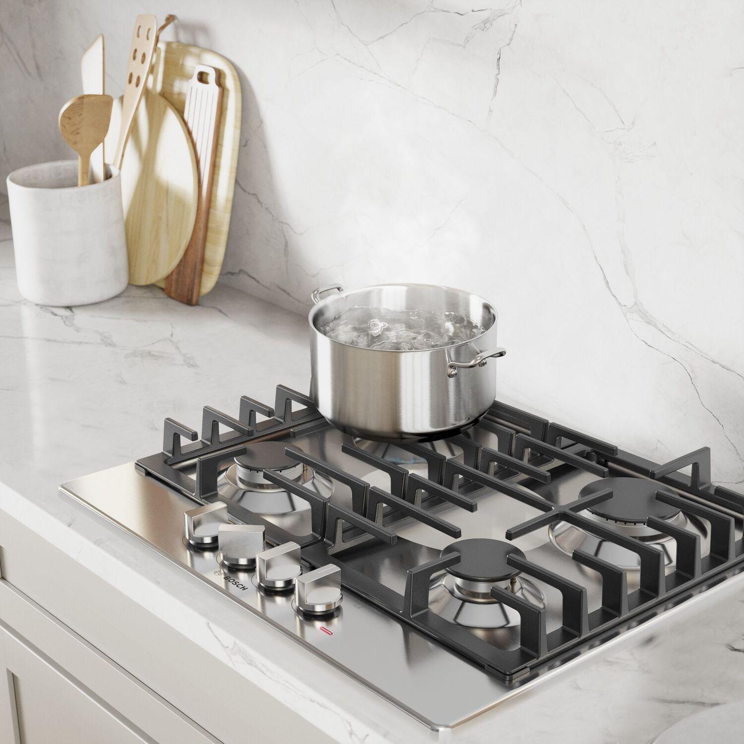 Bosch NGM5453UC 500 Series Gas Cooktop Stainless Steel Ngm5453Uc