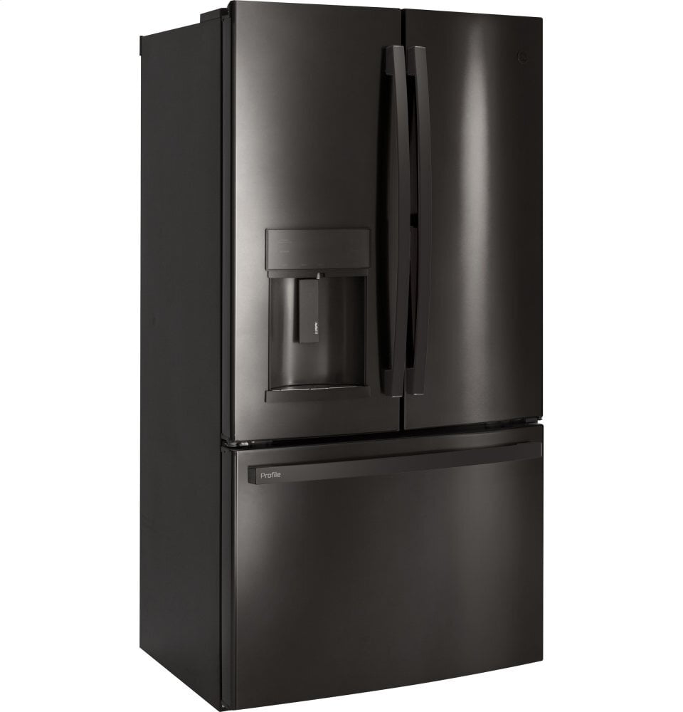 Ge Appliances PYD22KBLTS Ge Profile™ Series 22.1 Cu. Ft. Counter-Depth French-Door Refrigerator With Door In Door And Hands-Free Autofill