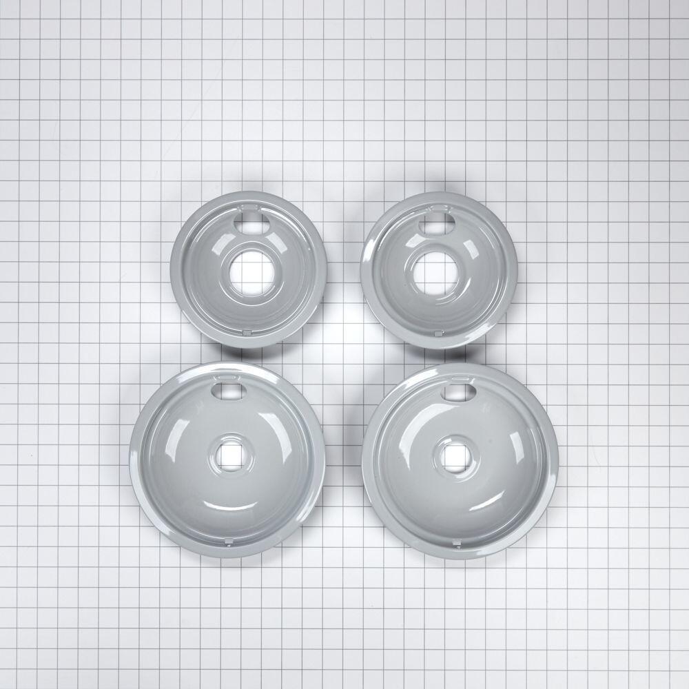 Maytag W10291024 Round Electric Range Burner Drip Bowls - Gray