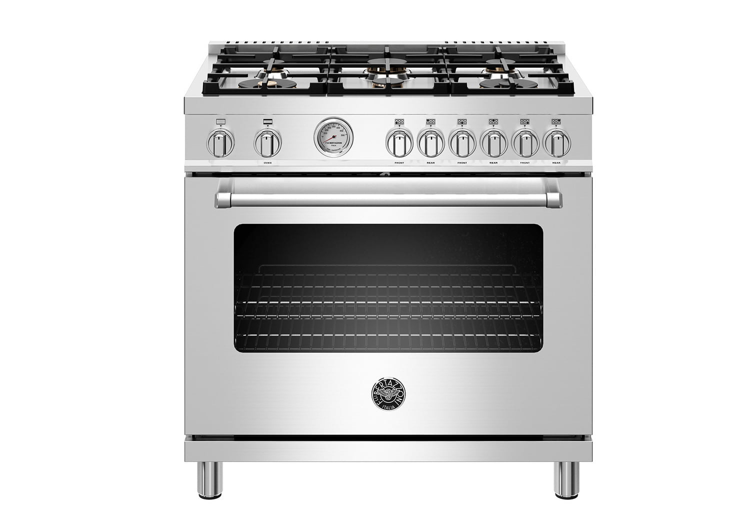 Bertazzoni MAST366GASXTLP 36" Master Series Range - Gas Oven - 6 Brass Burners - Lp Version