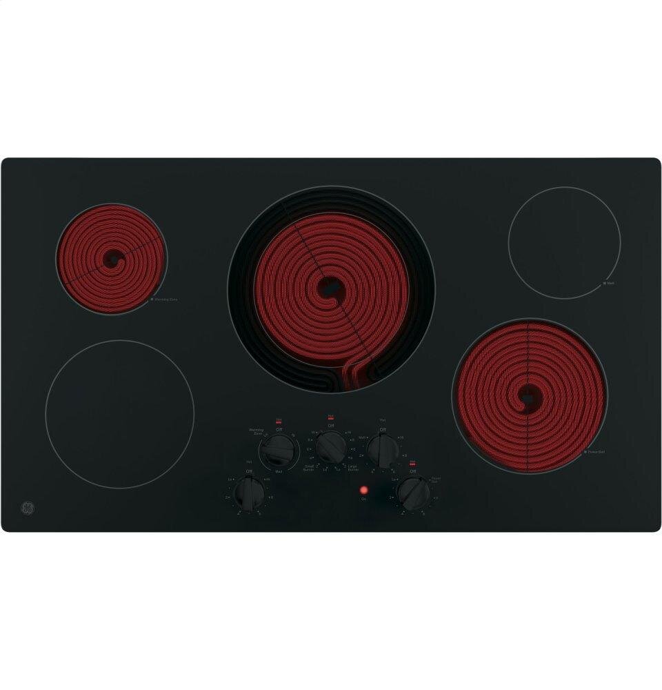 Ge Appliances JP3036DLBB Ge® 36" Built-In Knob Control Electric Cooktop
