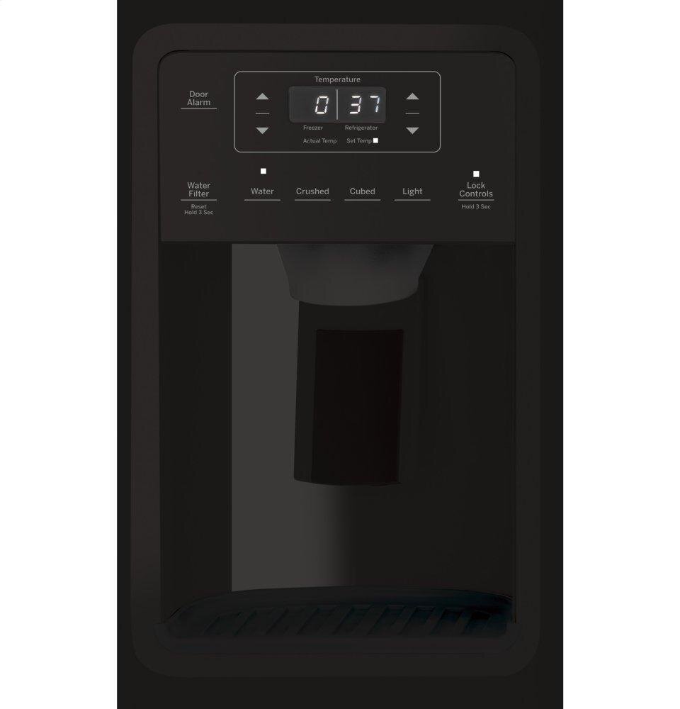 Ge Appliances GSS25IGNBB Ge® 25.1 Cu. Ft. Side-By-Side Refrigerator