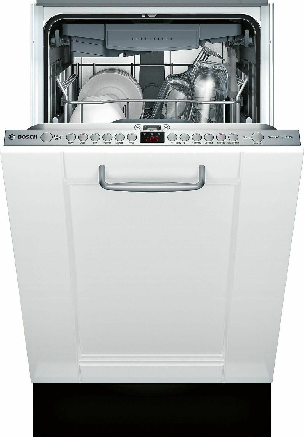 Bosch SPV68U53UC Ada 18" 800 Series Custom Panel, 6/5 Cycles, 3Rd Rck, 44 Dba, Rckmatic,10 Pl Stgs, Infolight - Cp