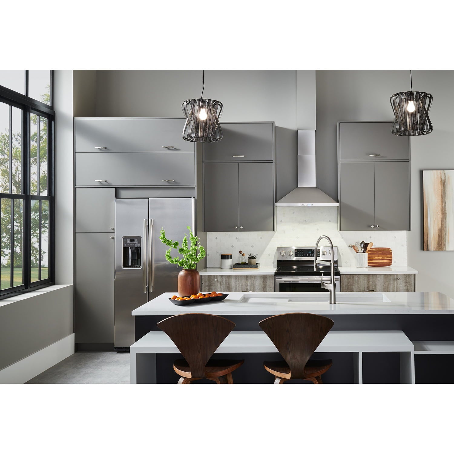 Broan BWP2244SS Broan® 24-Inch Convertible Wall-Mount Pyramidal Chimney Range Hood, 450 Max Cfm, Stainless Steel