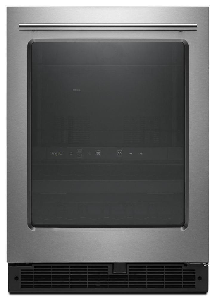 Whirlpool WUB35X24HZ 24-Inch Wide Undercounter Beverage Center With Towel Bar Handle- 5.2 Cu. Ft.