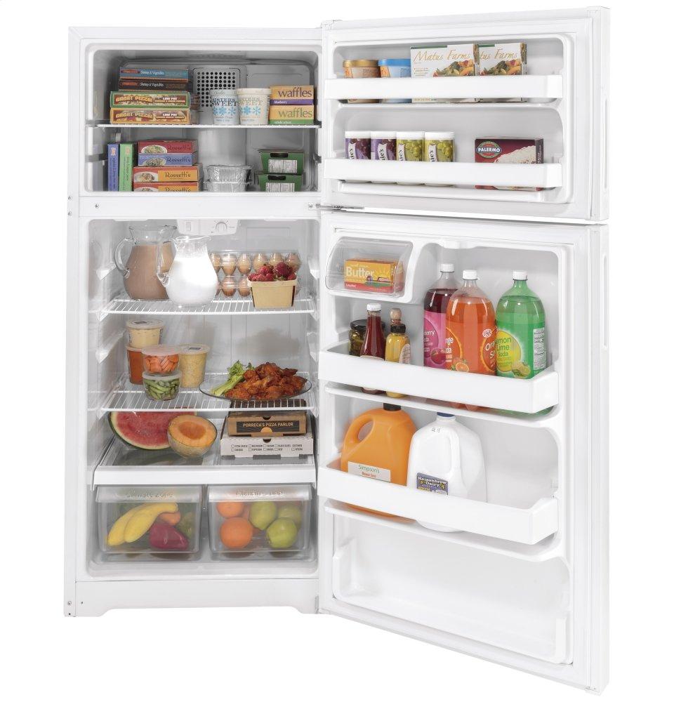 Hotpoint HPE16BTNRWW Hotpoint® Energy Star® 15.6 Cu. Ft. Recessed Handle Top-Freezer Refrigerator