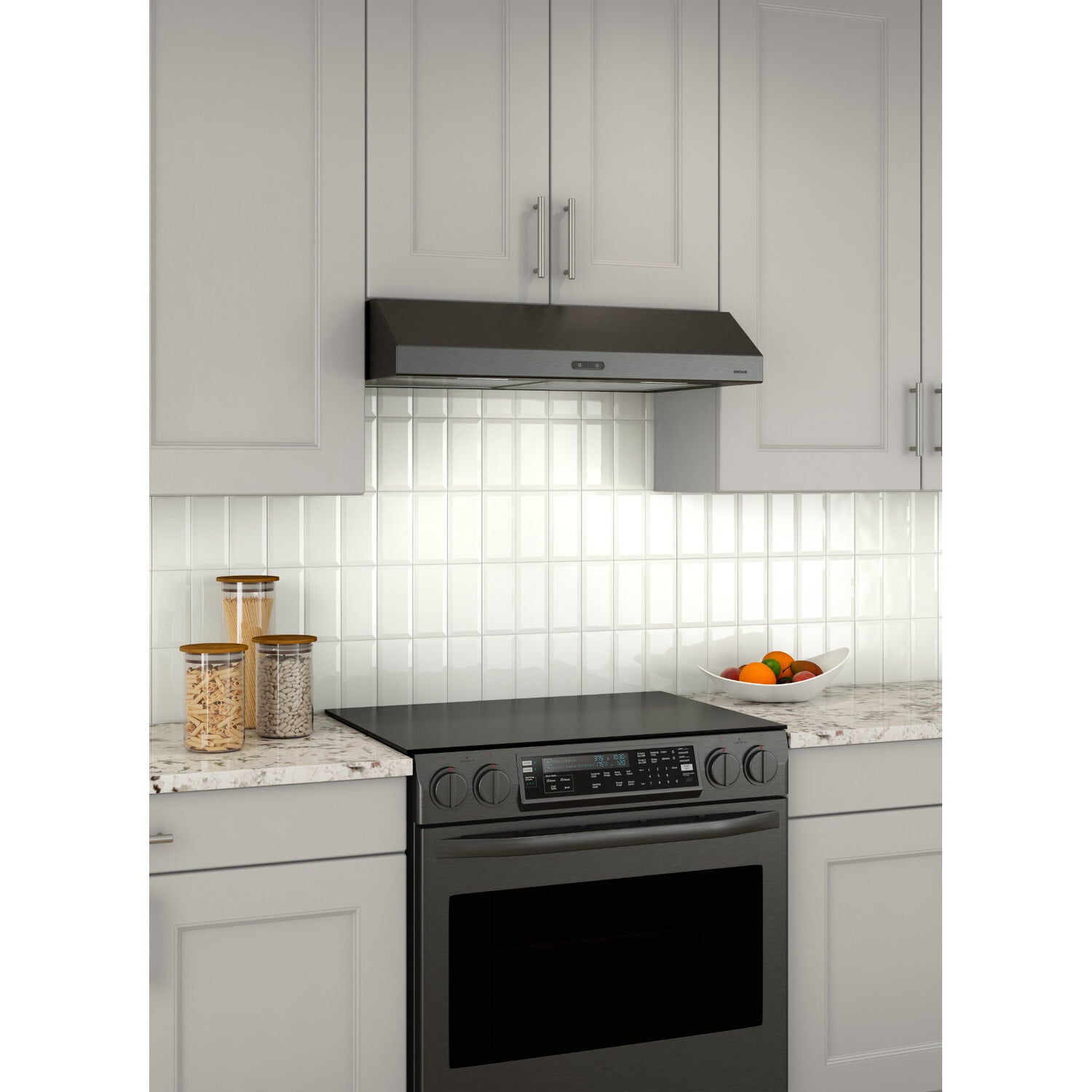Broan BCDF136BLS Broan® 36-Inch Convertible Under-Cabinet Range Hood, 300 Cfm, Black Stainless Steel