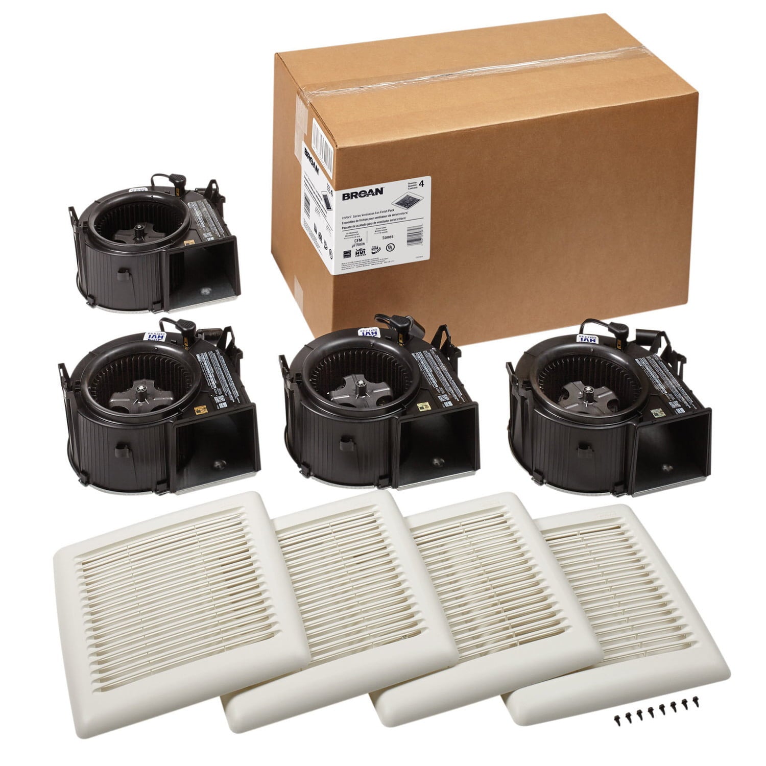 Broan AE50110DCF Broan-Nutone® Wall Vent Kit, 3" Or 4" Round Duct