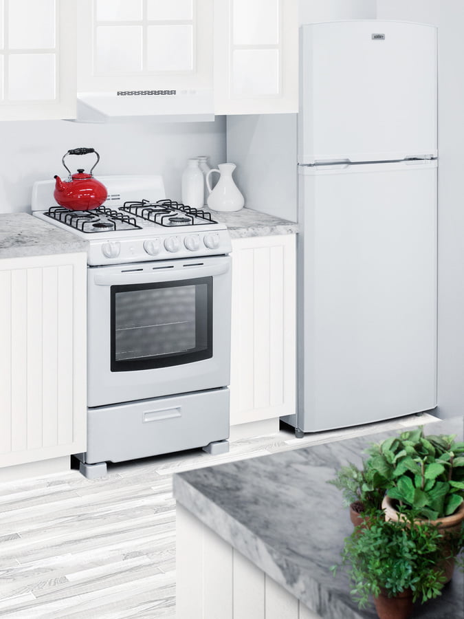 Summit FF1427W 26" Wide Top Mount Refrigerator-Freezer