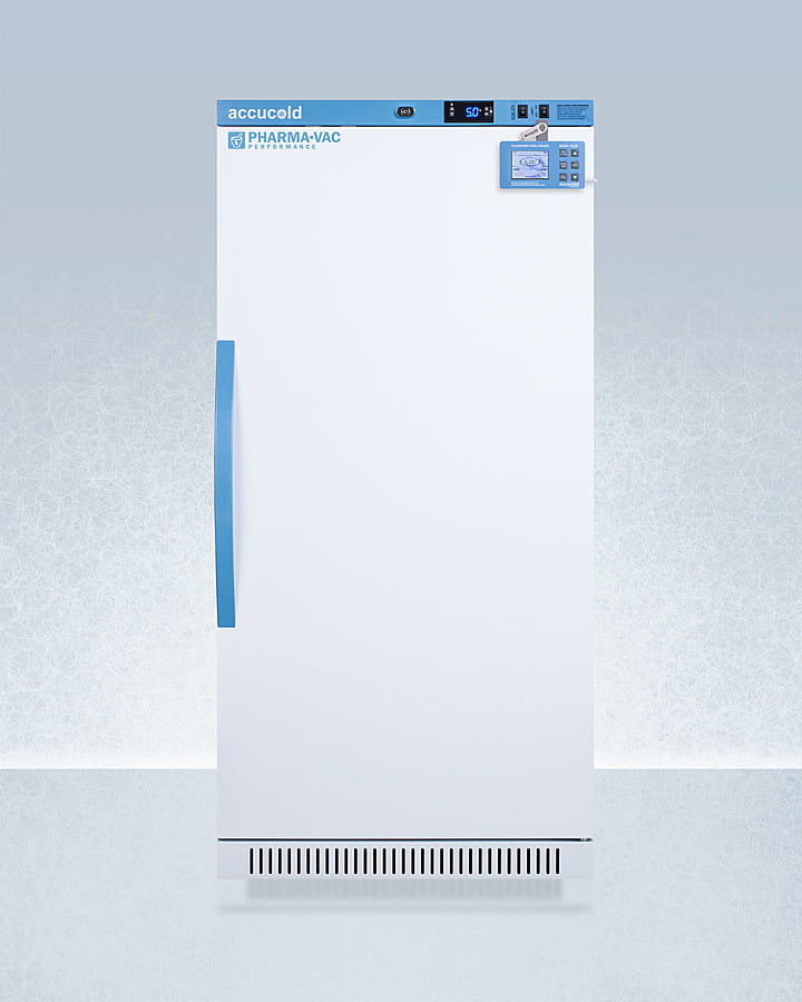 Summit ARS8PVDL2B Performance Series Pharma-Vac 8 Cu.Ft. Upright All-Refrigerator For Vaccine Storage With Factory-Installed Data Logger, Antimicrobial Silver-Ion Handle, And Hospital Grade Cord With 'Green Dot' Plug