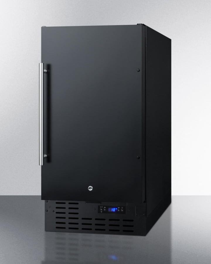 Summit SCFF1842ADA Ada Compliant 18" Wide Frost-Free Freezer In Black For Built-In Or Freestanding Use, With Lock And Digital Thermostat