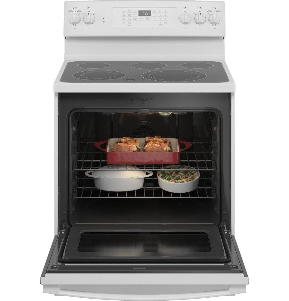 Ge Appliances JB735DPWW Ge® 30" Free-Standing Electric Convection Range With No Preheat Air Fry