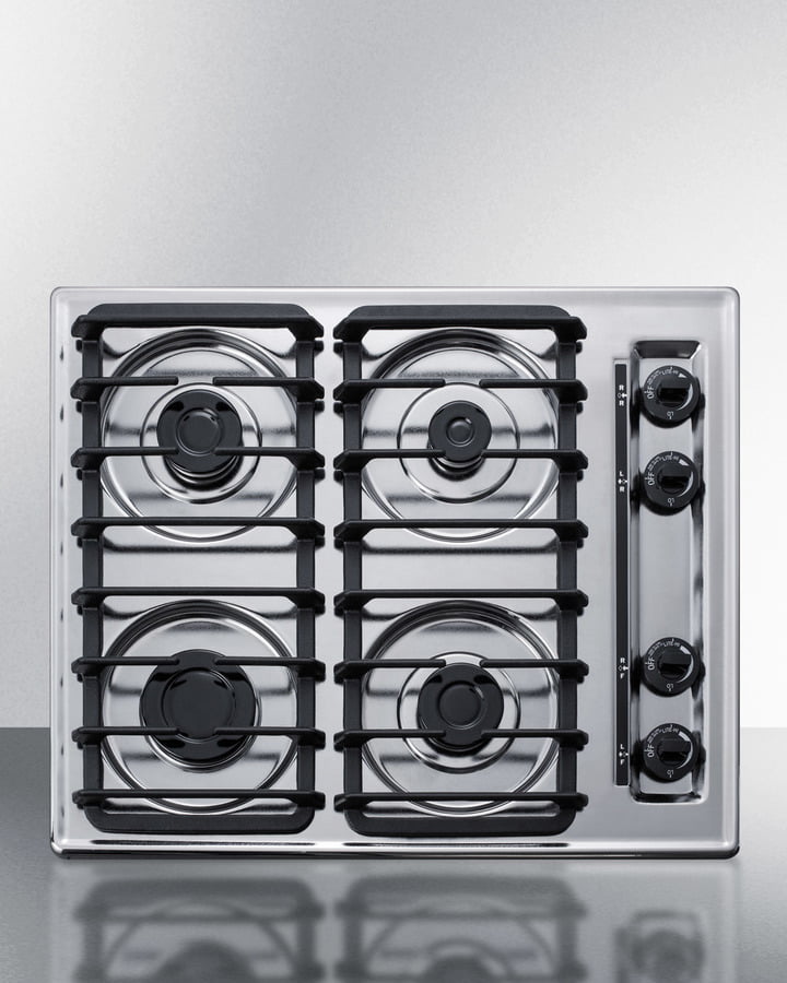 Summit ZTL033S 24" Wide 4-Burner Gas Cooktop