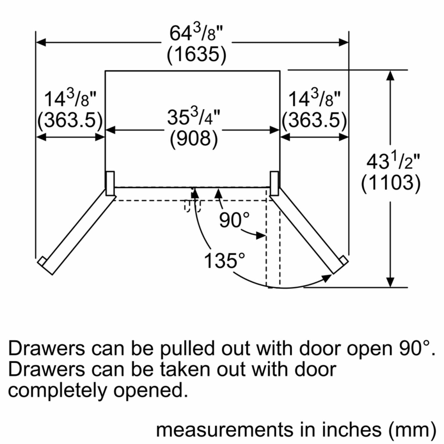 Bosch B21CT80SNS 800 Series French Door Bottom Mount Refrigerator 36'' Easy Clean Stainless Steel B21Ct80Sns