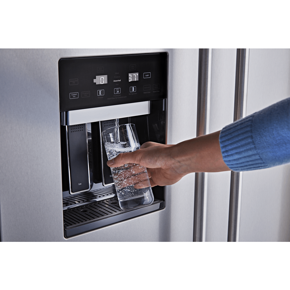 Kitchenaid KBSD708MSS 29.4 Cu. Ft. 48" Built-In Side-By-Side Refrigerator With Ice And Water Dispenser
