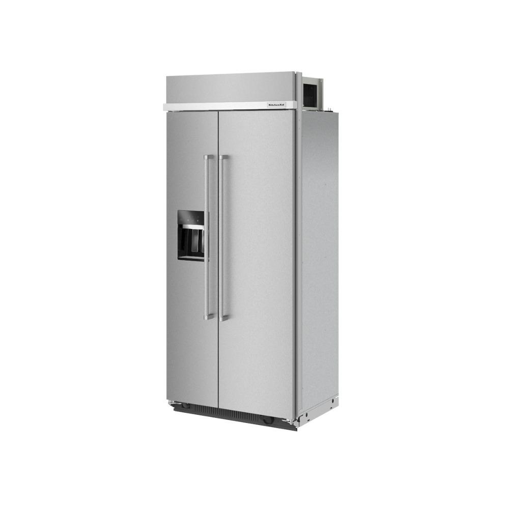 Kitchenaid KBSD708MSS 29.4 Cu. Ft. 48" Built-In Side-By-Side Refrigerator With Ice And Water Dispenser