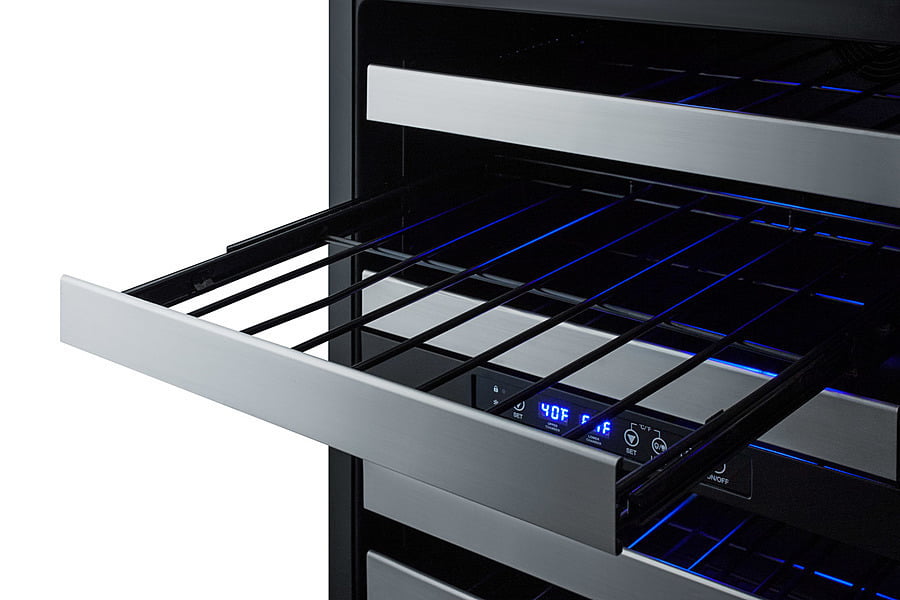 Summit SWC532BLBISTPNR 24" Wide Built-In Wine Cellar
