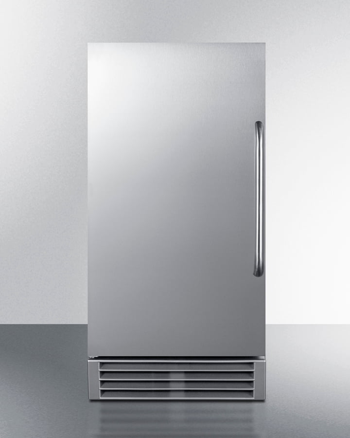 Summit BIM44GCSSADA 15" Wide 50 Lb. Ada Compliant Commercially Listed Clear Icemaker With Automatic Defrost, Internal Pump, And Complete Stainless Steel Exterior