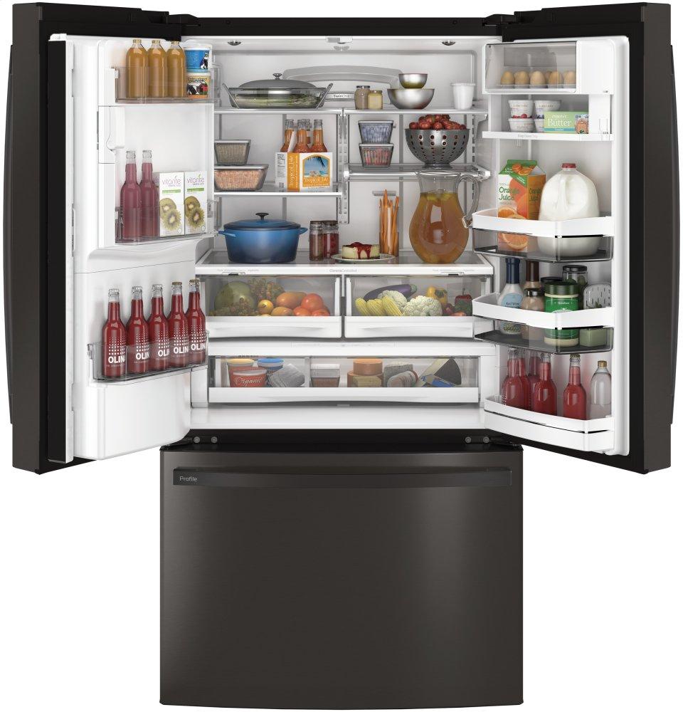 Ge Appliances PFE28KBLTS Ge Profile™ Series Energy Star® 27.7 Cu. Ft. French-Door Refrigerator With Hands-Free Autofill