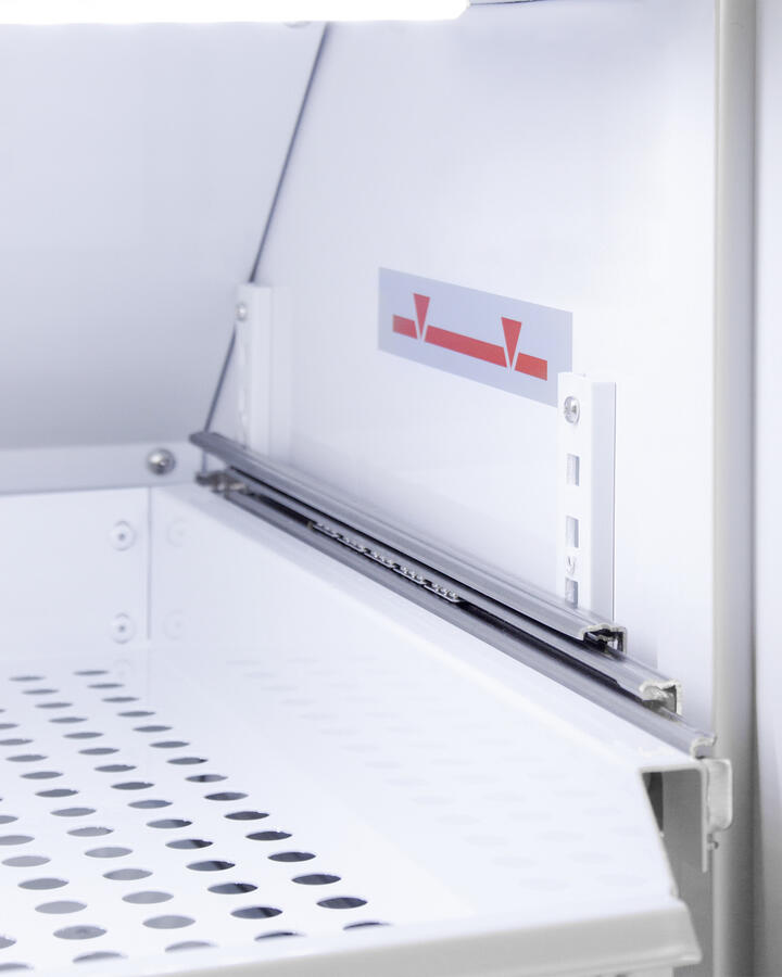 Summit ARS8PVDR Performance Series Pharma-Vac 8 Cu.Ft. Upright All-Refrigerator For Vaccine Storage With Four Ventilated Removable Drawers, Antimicrobial Silver-Ion Handle, And A Hospital Grade Cord With 'Green Dot' Plug