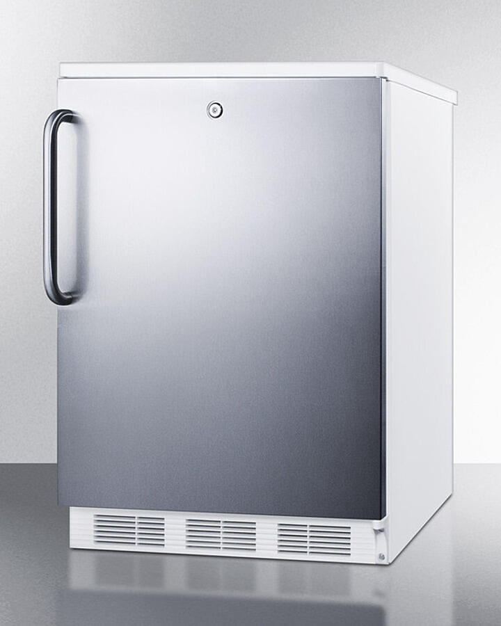 Summit CT66LWSSTB 24" Wide Refrigerator-Freezer