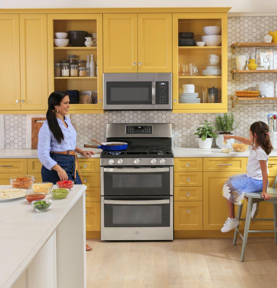 Ge Appliances JVM6175YKFS Ge® 1.7 Cu. Ft. Over-The-Range Sensor Fingerprint Resistant Microwave Oven