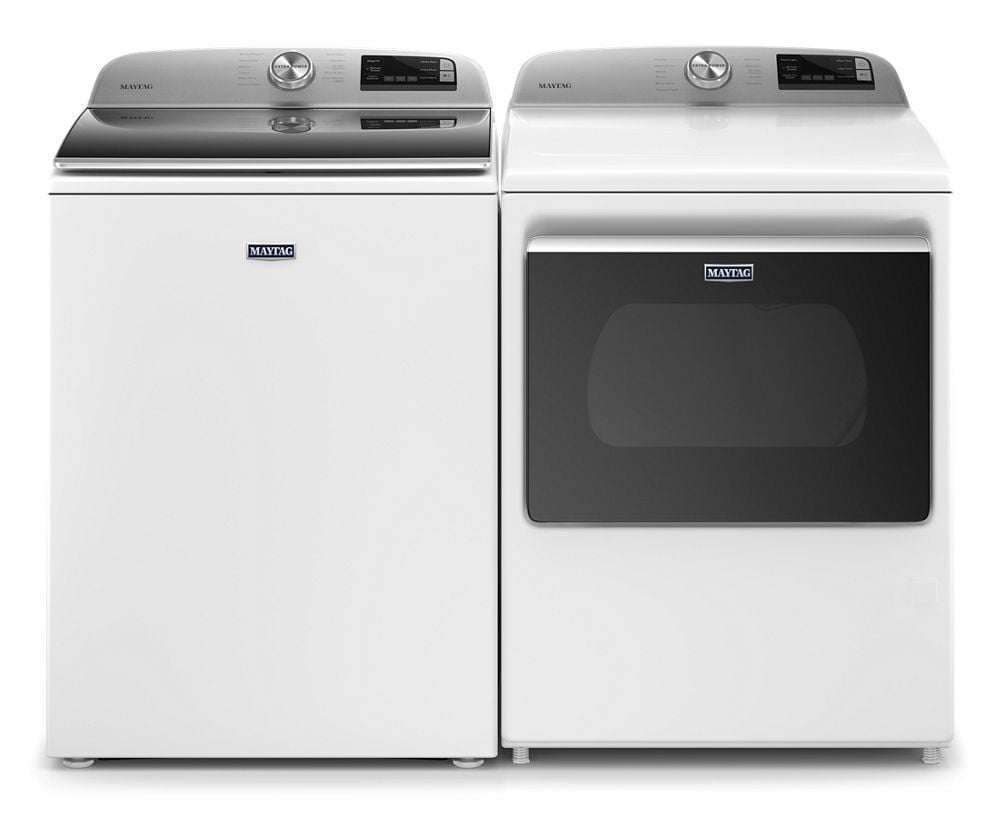 Maytag MGD6230HW Smart Capable Top Load Gas Dryer With Extra Power Button - 7.4 Cu. Ft.