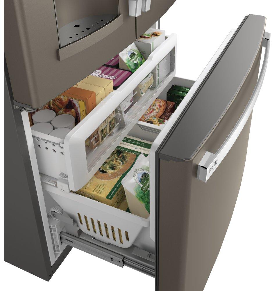 Ge Appliances PYE22KMKES Ge Profile™ Series Energy Star® 22.1 Cu. Ft. Counter-Depth French-Door Refrigerator With Hands-Free Autofill