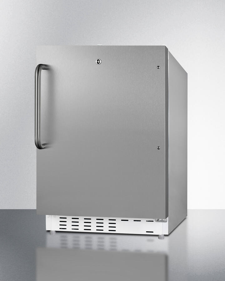 Summit ALRF48CSS 20" Wide Built-In Refrigerator-Freezer, Ada Compliant