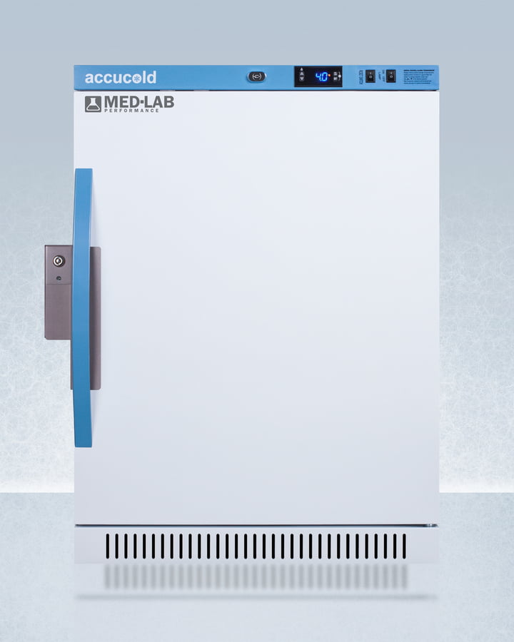 Summit ARS6ML Performance Series Med-Lab Freestanding 6 Cu.Ft. Ada Height All-Refrigerator, With Antimicrobial Silver-Ion Handle And Hospital Grade Cord 'Green Dot' Plug