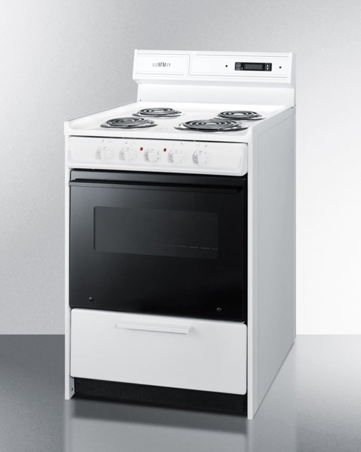 Summit WEM630DK 24" Wide Electric Coil Top Range