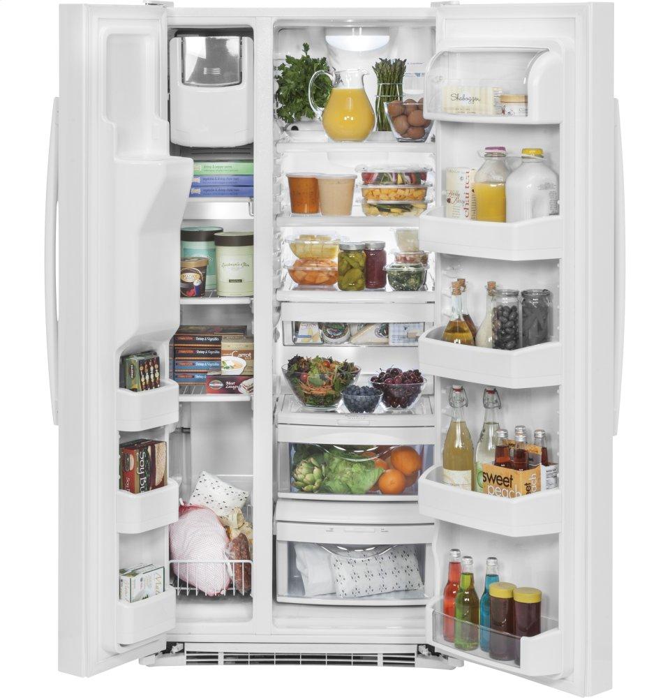 Ge Appliances GSE23GGKWW Ge® Energy Star® 23.2 Cu. Ft. Side-By-Side Refrigerator