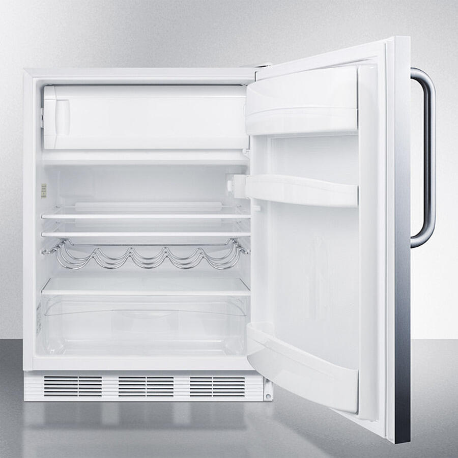 Summit CT661WSSTBADA 24" Wide Refrigerator-Freezer, Ada Compliant