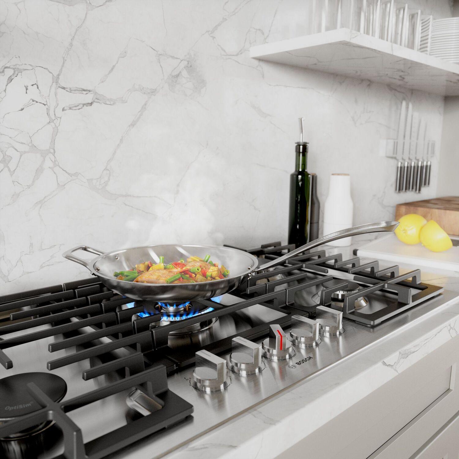 Bosch  800 Series Gas Cooktop 36'' Stainless Steel Ngm8658Uc
