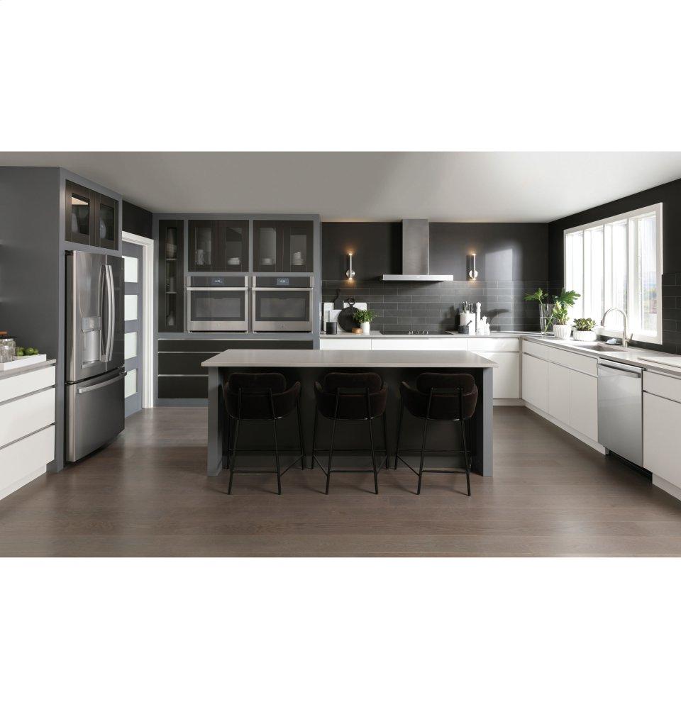 Ge Appliances PYE22KYNFS Ge Profile™ Series Energy Star® 22.1 Cu. Ft. Counter-Depth Fingerprint Resistant French-Door Refrigerator With Hands-Free Autofill
