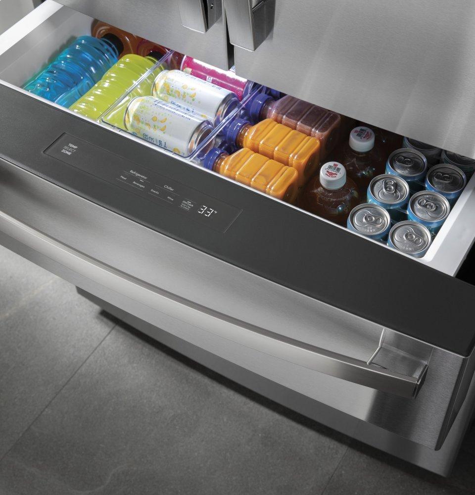 Ge Appliances PVD28BYNFS Ge Profile™ 27.9 Cu. Ft. Smart Fingerprint Resistant 4-Door French-Door Refrigerator With Door In Door
