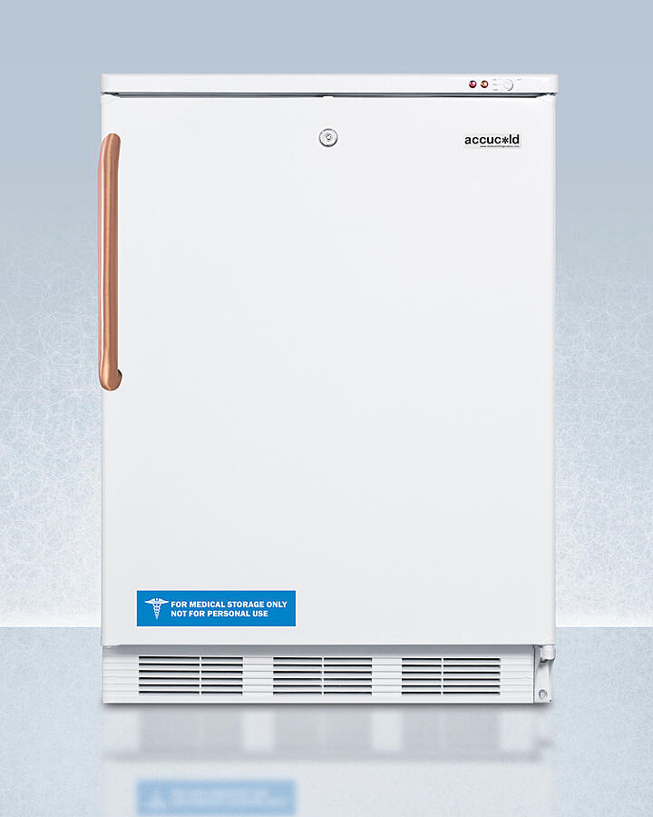 Summit VT65MLTBC 24 In. Wide Counter Height All-Freezer Capable Of -25 C Operation With Pure Copper Handle And Front-Mounted Lock