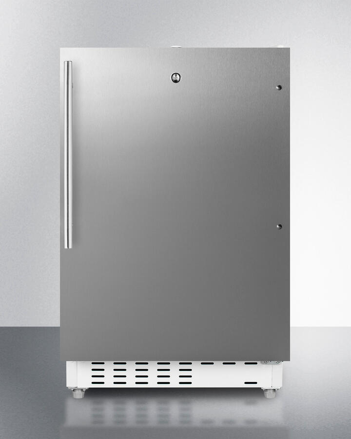 Summit ALRF48SSHV 20" Wide Built-In Refrigerator-Freezer, Ada Compliant